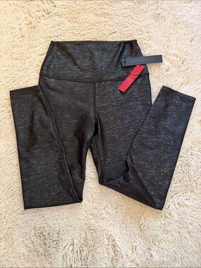 NWT Carbon38 Rainbow Metallic High-Rise Leggings
